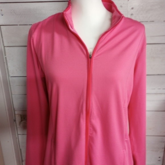 Adidas Climalite Full Zip Jacket with Zipper Pockets, Large Gym Workout - Picture 2 of 11